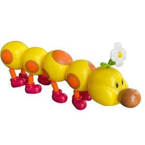 Large 12" WIGGLER Pacific Super Mario 2023 Nintendo Video Game Action Figure